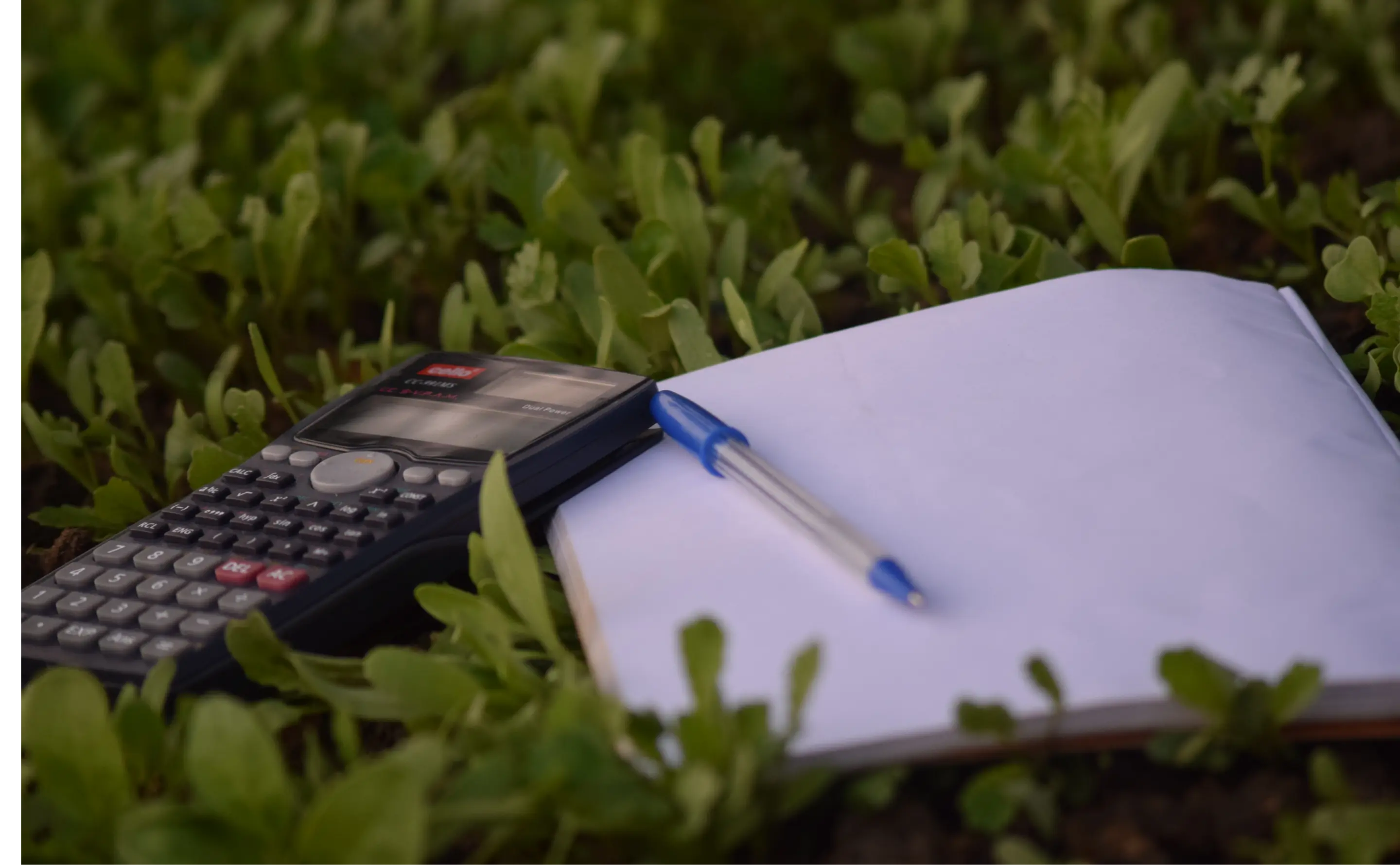 Calculator și carnet de notițe, simbol al lucrului contabil de precizie